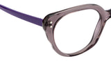 Seesaw Transparent Lens Cat Eye Sunglass Full Rim Purple Frame With 100% Uv Protection - Ss 1083 C7