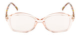 Seesaw Light Pink Lens Geometric Sunglass Full Rim Crystal Frame With 100% Uv Protection - Ss 1086 C6