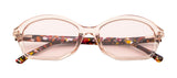 Seesaw Light Pink Lens Geometric Sunglass Full Rim Crystal Frame With 100% Uv Protection - Ss 1086 C6