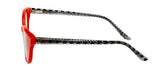 Seesaw Transparent Lens Cat Eye Sunglass Full Rim Red Frame With 100% Uv Protection - Ss 1087 C2