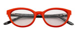 Seesaw Transparent Lens Cat Eye Sunglass Full Rim Red Frame With 100% Uv Protection - Ss 1087 C2