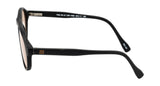 Seesaw Light Brown  Lens Aviator Sunglass Full Rim Black  Frame With 100% Uv Protection - Ss 1088 C2