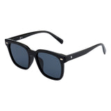 SeeSaw Unisex Blue Lens Black Square Sunglasses with 100% UV Protection - SS 3522 C1 48/17