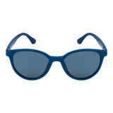 SeeSaw Unisex Blue Lens Dark Blue Round Sunglasses with 100% UV Protection - SS 3526 C1 47/18