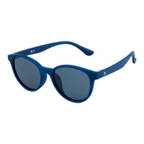 SeeSaw Unisex Blue Lens Dark Blue Round Sunglasses with 100% UV Protection - SS 3526 C1 47/18