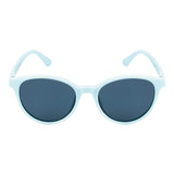 SeeSaw Unisex Blue Lens Light Blue Round Sunglasses with 100% UV Protection - SS 3526 C3 47/18