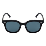 SeeSaw Unisex Blue Lens Black Square Sunglasses with 100% UV Protection - SS 3528 C1 56/15