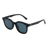 SeeSaw Unisex Blue Lens Black Square Sunglasses with 100% UV Protection - SS 3528 C1 56/15