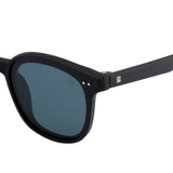SeeSaw Unisex Blue Lens Black Square Sunglasses with 100% UV Protection - SS 3528 C1 56/15