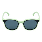 SeeSaw Unisex Blue Lens Green Square Sunglasses with 100% UV Protection - SS 3528 C3 56/15