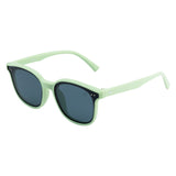 SeeSaw Unisex Blue Lens Green Square Sunglasses with 100% UV Protection - SS 3528 C3 56/15