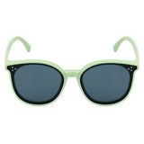 SeeSaw Unisex Blue Lens Green Square Sunglasses with 100% UV Protection - SS 3529 C3 56/14