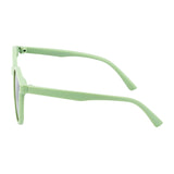 SeeSaw Unisex Blue Lens Green Square Sunglasses with 100% UV Protection - SS 3529 C3 56/14