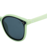 SeeSaw Unisex Blue Lens Green Square Sunglasses with 100% UV Protection - SS 3529 C3 56/14