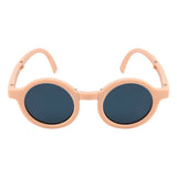 SeeSaw Unisex Blue Lens Peach Round Sunglasses with 100% UV Protection - SS 3530 C1 40/23