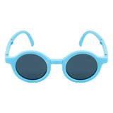 SeeSaw Unisex Blue Lens Light Blue Round Sunglasses with 100% UV Protection - SS 3530 C2 40/23