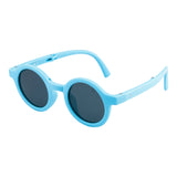 SeeSaw Unisex Blue Lens Light Blue Round Sunglasses with 100% UV Protection - SS 3530 C2 40/23
