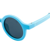 SeeSaw Unisex Blue Lens Light Blue Round Sunglasses with 100% UV Protection - SS 3530 C2 40/23