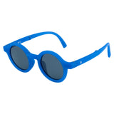 SeeSaw Unisex Blue Lens Navy Blue Round Sunglasses with 100% UV Protection - SS 3530 C3 40/23