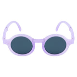 SeeSaw Unisex Blue Lens Purple Round Sunglasses with 100% UV Protection - SS 3530 C4 40/23