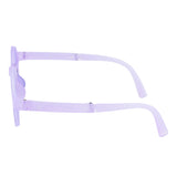 SeeSaw Unisex Blue Lens Purple Round Sunglasses with 100% UV Protection - SS 3530 C4 40/23