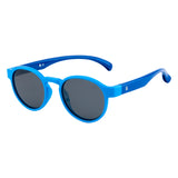 SeeSaw Unisex Blue Lens Blue Round Sunglasses with 100% UV Protection - SS 3534 C4 44/20