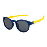 SeeSaw Unisex Blue Lens Navy Blue Round Sunglasses with 100% UV Protection - SS 3535 C5 42/20
