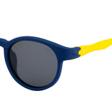 SeeSaw Unisex Blue Lens Navy Blue Round Sunglasses with 100% UV Protection - SS 3535 C5 42/20