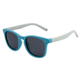 SeeSaw Unisex Blue Lens Light Blue Square Sunglasses with 100% UV Protection - SS 3536 C1 46/19