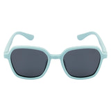 SeeSaw Unisex Blue Lens Light Blue Hexagon Sunglasses with 100% UV Protection - SS 3538 C2 46/16