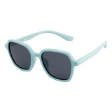 SeeSaw Unisex Blue Lens Light Blue Hexagon Sunglasses with 100% UV Protection - SS 3538 C2 46/16