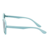 SeeSaw Unisex Blue Lens Light Blue Hexagon Sunglasses with 100% UV Protection - SS 3538 C2 46/16