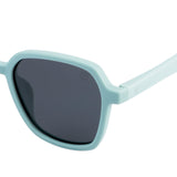 SeeSaw Unisex Blue Lens Light Blue Hexagon Sunglasses with 100% UV Protection - SS 3538 C2 46/16