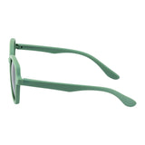 SeeSaw Unisex Blue Lens Green Hexagon Sunglasses with 100% UV Protection - SS 3538 C3 46/16