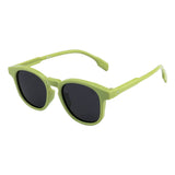 SeeSaw Unisex Blue Lens Green Round Sunglasses with 100% UV Protection - SS 3539 C1 44/18