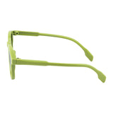 SeeSaw Unisex Blue Lens Green Round Sunglasses with 100% UV Protection - SS 3539 C1 44/18