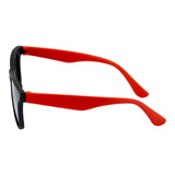 SeeSaw Unisex Blue Lens Black Rectangle Sunglasses with 100% UV Protection - SS 3540 C2 56/12