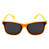 SeeSaw Unisex Blue Lens Orange Rectangle Sunglasses with 100% UV Protection - SS 3540 C3 56/12
