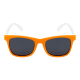 SeeSaw Unisex Blue Lens Orange Rectangle Sunglasses with 100% UV Protection - SS 3541 C2 47/19