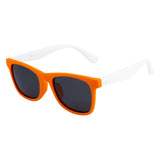 SeeSaw Unisex Blue Lens Orange Rectangle Sunglasses with 100% UV Protection - SS 3541 C2 47/19