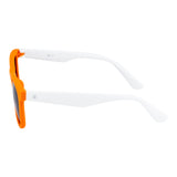SeeSaw Unisex Blue Lens Orange Rectangle Sunglasses with 100% UV Protection - SS 3541 C2 47/19
