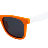 SeeSaw Unisex Blue Lens Orange Rectangle Sunglasses with 100% UV Protection - SS 3541 C2 47/19