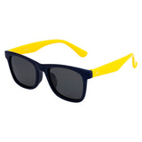SeeSaw Unisex Blue Lens Navy Blue Rectangle Sunglasses with 100% UV Protection - SS 3541 C3 47/19