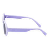 SeeSaw Girls Blue Lens Purple Rectangle Sunglasses with 100% UV Protection - SS 3542 C1 48/16