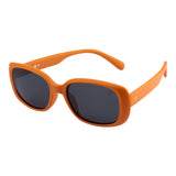 SeeSaw Girls Blue Lens Orange Rectangle Sunglasses with 100% UV Protection - SS 3542 C2 48/16