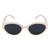 SeeSaw Girls Blue Lens White Cateye Sunglasses with 100% UV Protection - SS 3543 C1 49/19