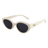 SeeSaw Girls Blue Lens White Cateye Sunglasses with 100% UV Protection - SS 3543 C1 49/19
