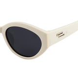 SeeSaw Girls Blue Lens White Cateye Sunglasses with 100% UV Protection - SS 3543 C1 49/19