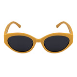 SeeSaw Girls Blue Lens Yellow Cateye Sunglasses with 100% UV Protection - SS 3543 C2 49/19