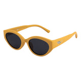 SeeSaw Girls Blue Lens Yellow Cateye Sunglasses with 100% UV Protection - SS 3543 C2 49/19